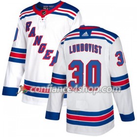 Adidas Maillot de Hockey New York Rangers Henrik Lundqvist 30 2017-2018 Blanc Authentic - Homme